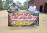PERSONEL POLSEK PULAU PETAK LAKSANAKAN SOSIALISASI ILEGAL MINING KE MASYARAKAT GUNA PENCEGAHAN TAMBANG LIAR DI WILAYAH KECAMATAN PULAU PETAK
