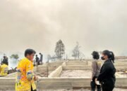 Penanganan Karhutla di Dua Titik Di Kurun, Kapolres Gunung Mas Tinjau Langsung