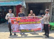Polsek Jelai Sosialisasikan Larangan Membakar Hutan dan Lahan kepada Masyarakat Kuala Jelai