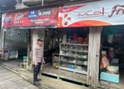 Personel Polsek Tewah Sisir Pusat Keramaian di Jumat Pagi