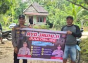 Ekonomi Hancur Karena Judi, Polsek Rungan Beri Pencerahan Hukum dan Sosial di Ruang Publik