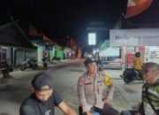 Cegah Kejahatan Jalanan, Patroli KRYD Polsek Kurun Pantau Taman Kota Kuala Kurun