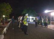 Pastikan Kesiapsiagaan, Pawas Polres Gumas Pimpin Pengecekan Personel Piket Malam
