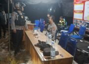Sat Samapta Polres Sukamara Patroli Malam di Posko Siaga Karhutla, Tingkatkan Kesiapsiagaan Pencegahan Karhutla
