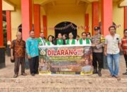 Bhabinkamtibmas Desa Lunuk Ramba Polsek Basarang Sosialisasi Larangan Karhutla Menggunakan Spanduk Di Gereja Talenta