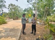 Personel Polsek Basarang Himbau Maklumat Polda Kalteng Dengan Warga Di Wilayah Hukumnya