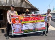 Polsek Jelai Sampaikan Imbauan Kamtibmas dan Larangan Karhutla, Ajak Masyarakat Bersama Cegah Gangguan Keamanan