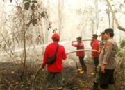 Sinergi TNI-Polri dan KPHP, Bara Api di Lahan Gambut Timpah Berhasil Dipadamkan