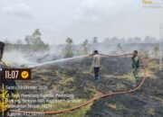 POLRES SERUYAN DAN SATGAS KARHUTLA PADAMKAN API DI PEMATANG KAMBAT
